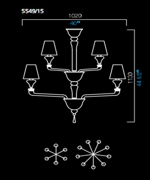 Люстра Barovier&Toso 5549/15 Barovier&Toso
