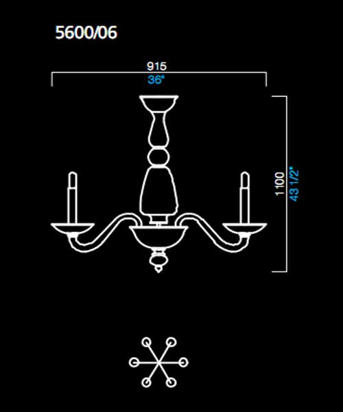 Люстра Barovier&Toso 5600/06 Barovier&Toso