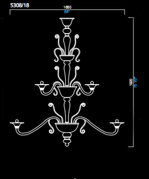 Люстра Barovier&Toso 5308/18 Barovier&Toso