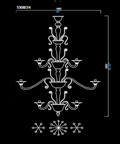 Люстра Barovier&Toso 5308/24 Barovier&Toso