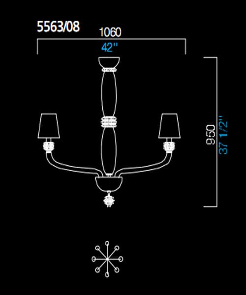 Люстра Barovier&Toso 5563/08 Barovier&Toso