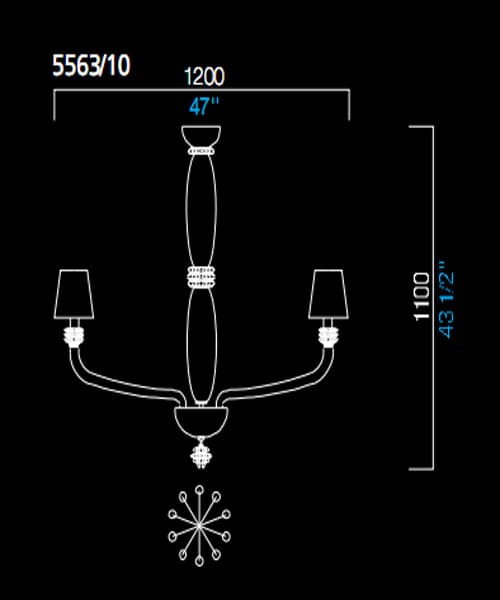 Люстра Barovier&Toso 5563/10 Barovier&Toso
