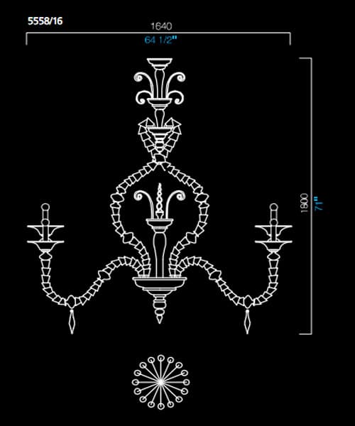 Люстра Barovier&Toso 5558/16 Barovier&Toso