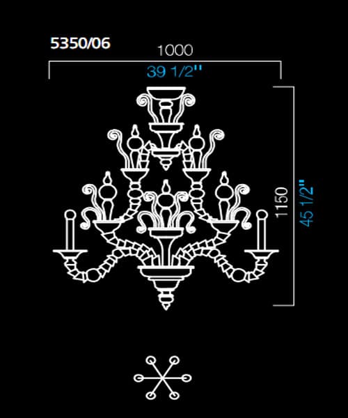 Люстра Barovier&Toso 5350/06 Barovier&Toso