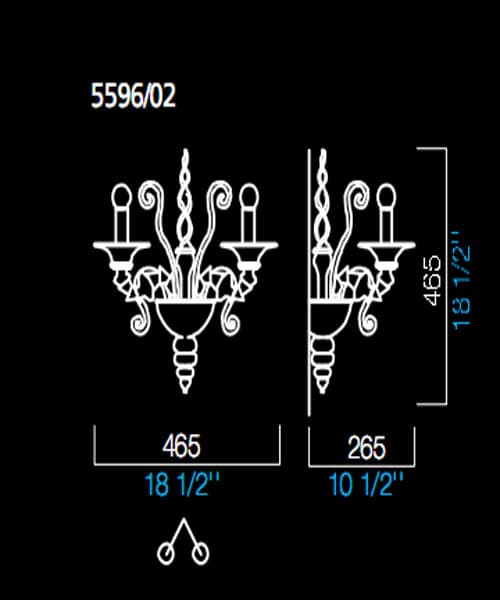 Настенный светильник Barovier&Toso 5596/02 Barovier&Toso