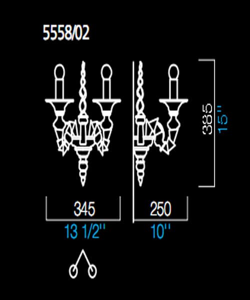 Настенный светильник Barovier&Toso 5558/02 Barovier&Toso