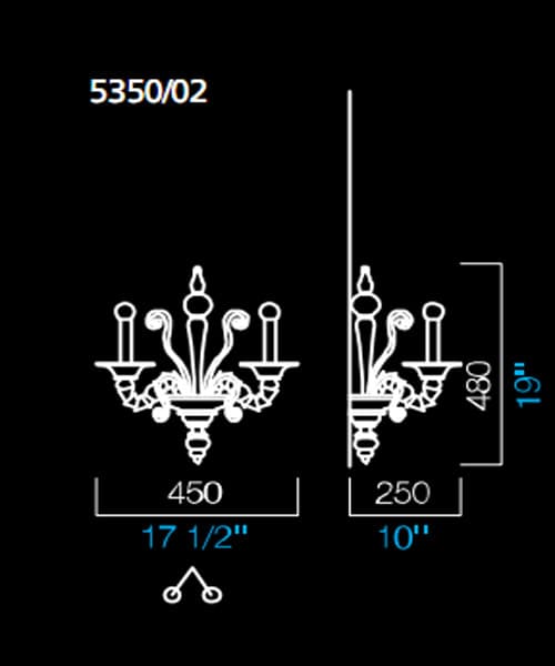 Настенный светильник Barovier&Toso 5350/02 Barovier&Toso