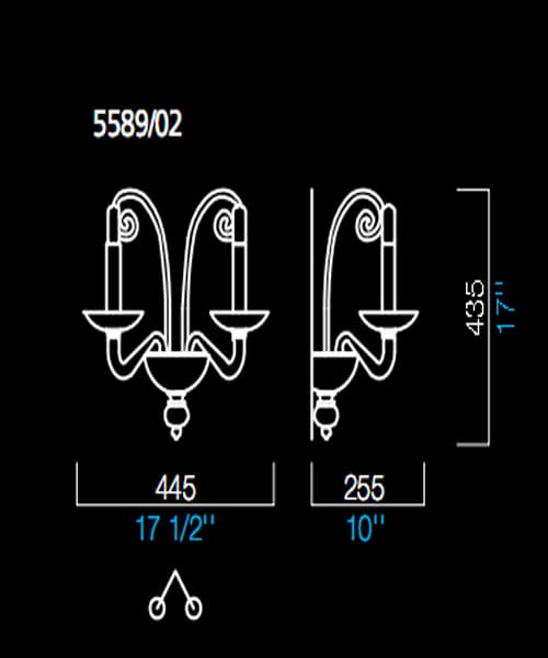 Настенный светильник Barovier&Toso 5589/02 Barovier&Toso