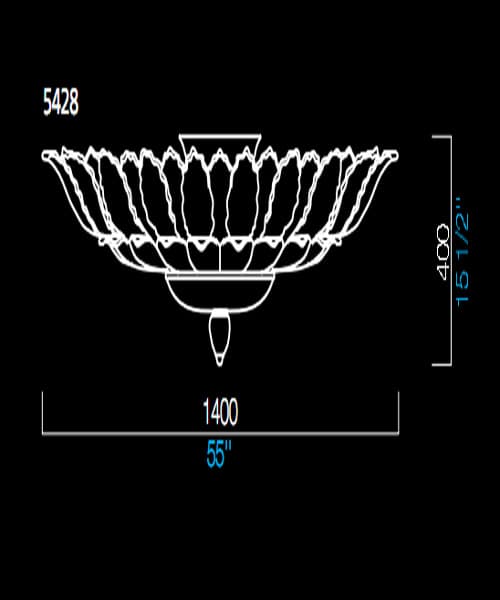 Потолочный светильник Barovier&Toso 5428 Barovier&Toso