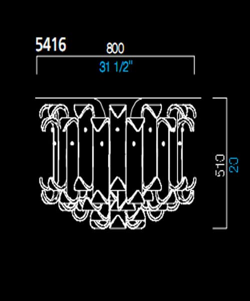 Потолочный светильник Barovier&Toso 5416 Barovier&Toso