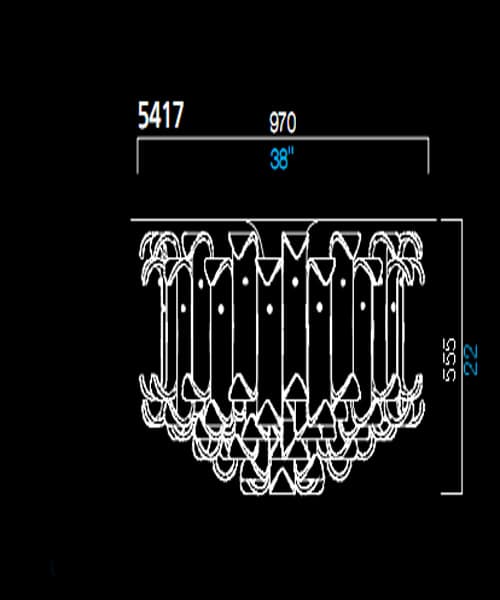 Потолочный светильник Barovier&Toso 5417 Barovier&Toso