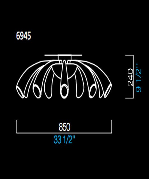 Потолочный светильник Barovier&Toso 6945 Barovier&Toso