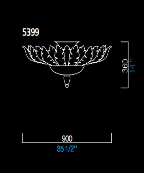 Потолочный светильник Barovier&Toso 5399 Barovier&Toso