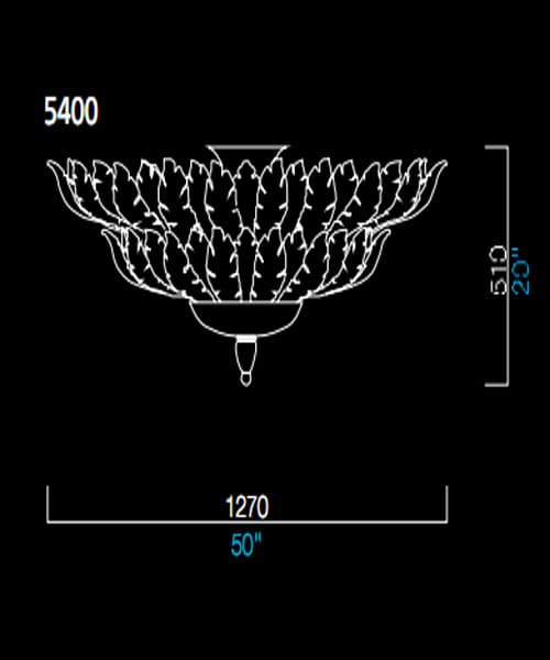 Потолочный светильник Barovier&Toso 5400 Barovier&Toso