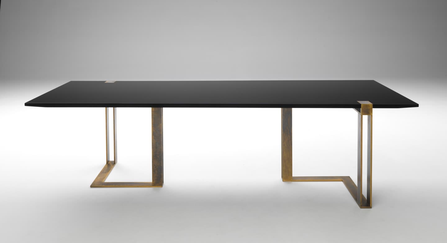Обеденный стол Paolo Castelli Black and Gold dining table