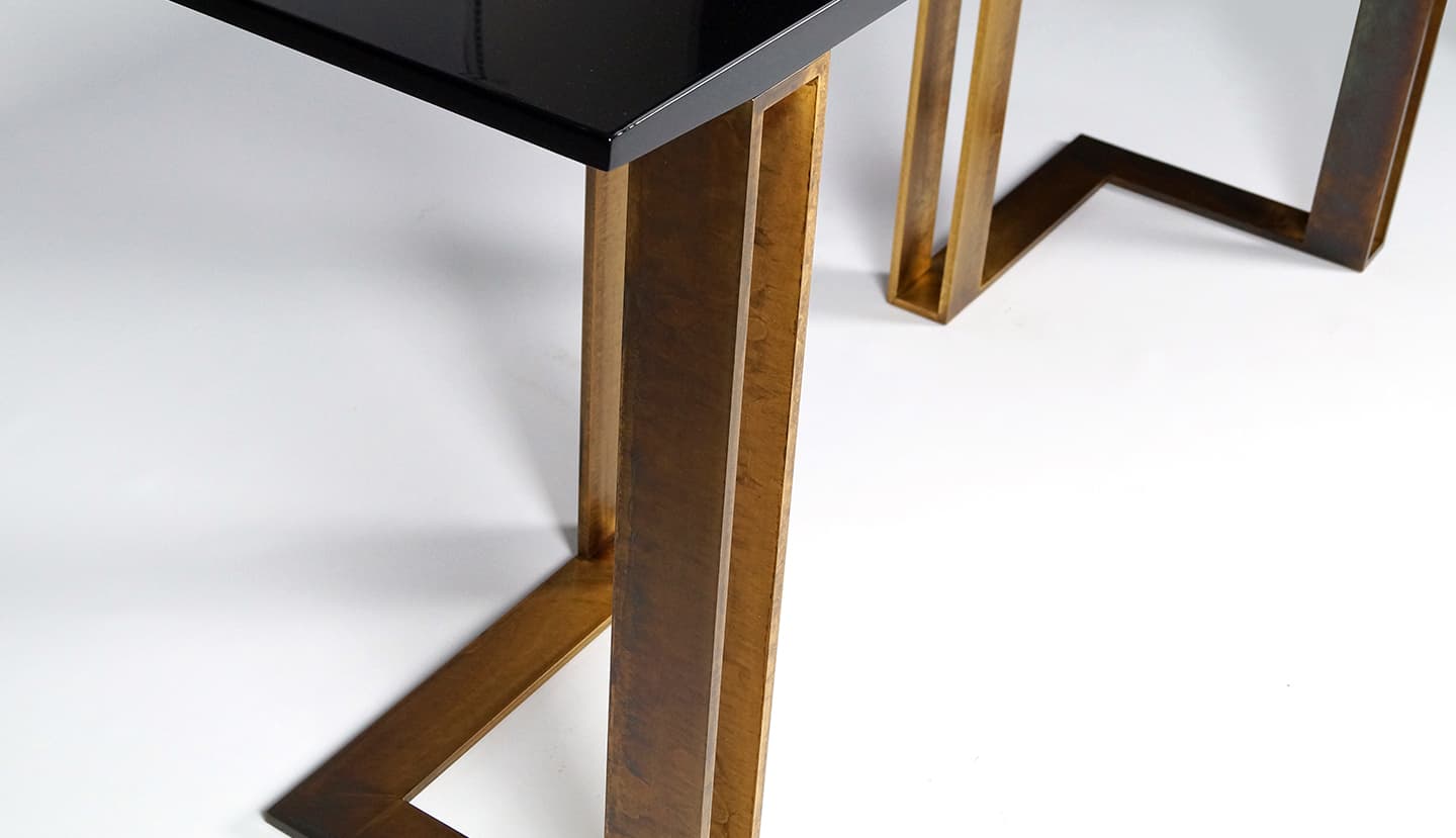 Консоль Paolo Castelli Black and Gold console