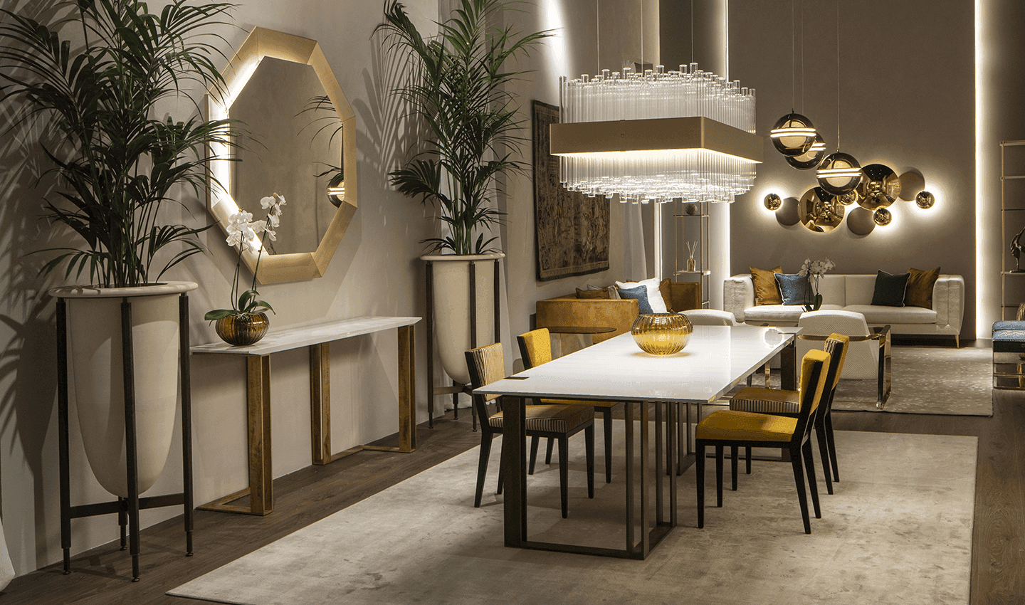 Консоль Paolo Castelli Black and Gold console