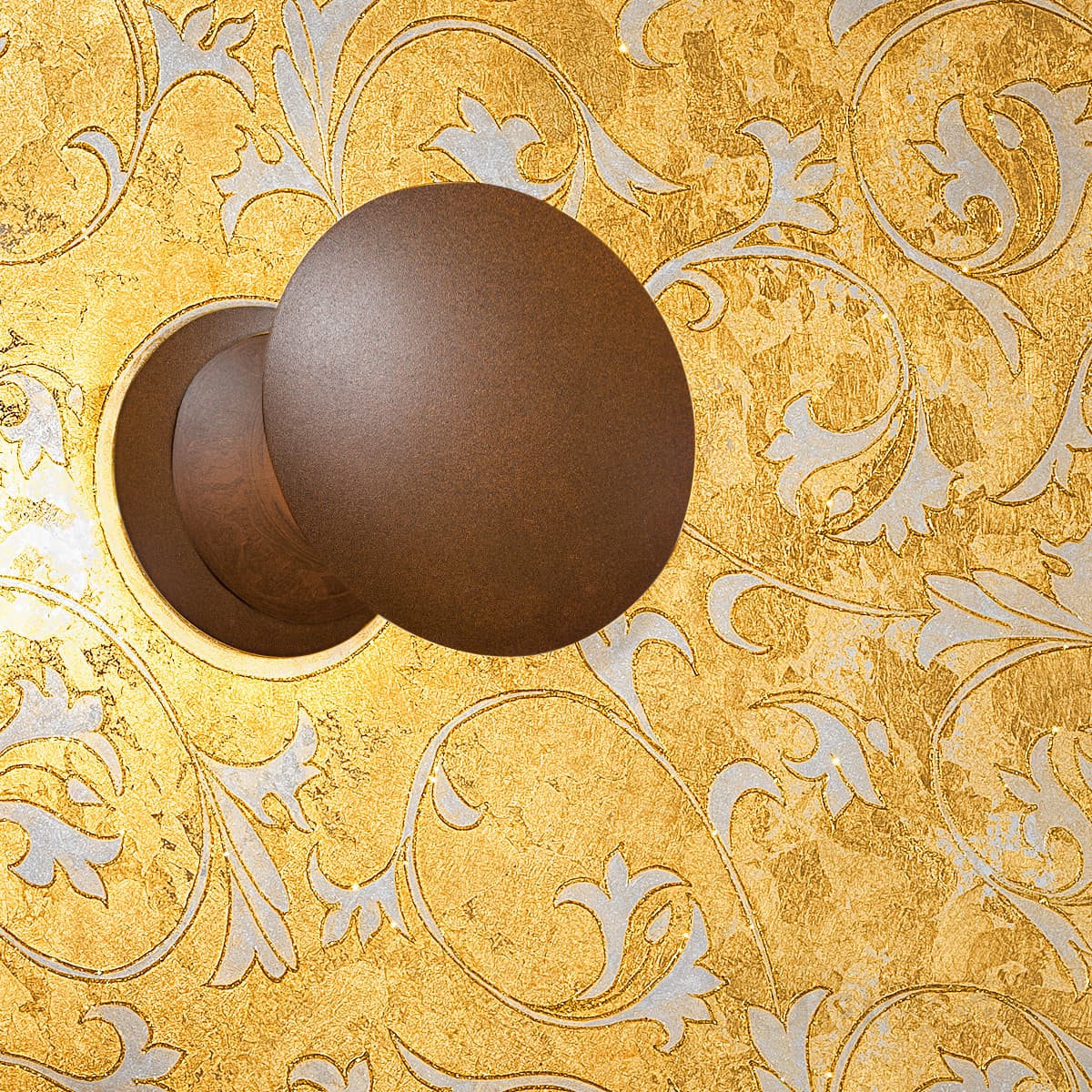 Настенный светильник Kolarz LUNA, Toscana Gold/White, Ø42/18 KOLARZ