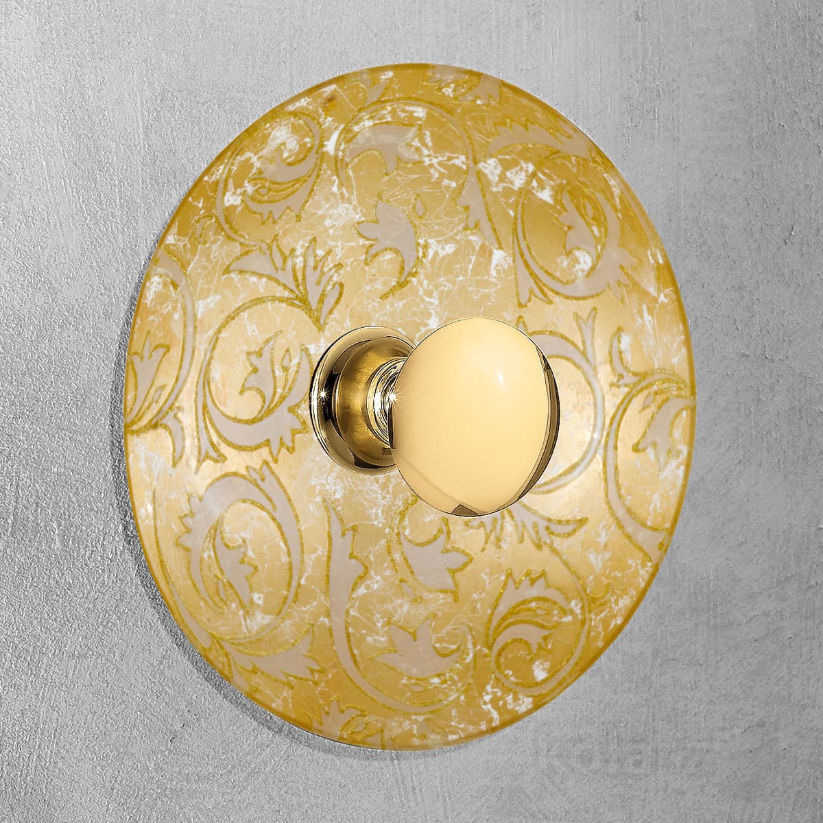 Настенный светильник Kolarz LUNA, Toscana Gold/White, Ø42/18 KOLARZ