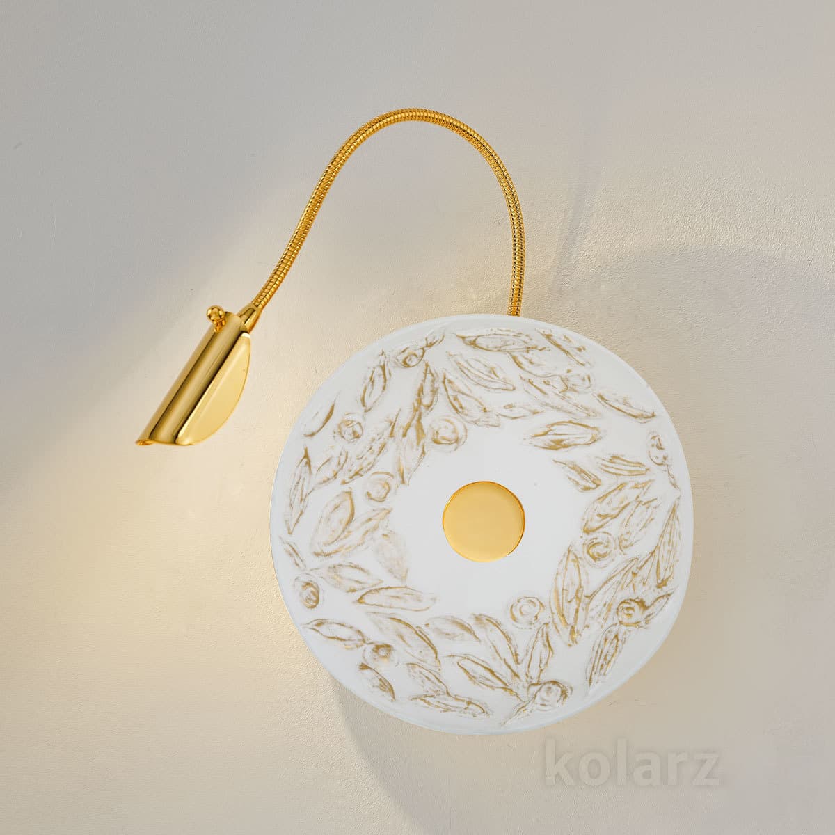 Настенный светильник Kolarz LUNA, Libertà White/Antique, Ø20/8 KOLARZ