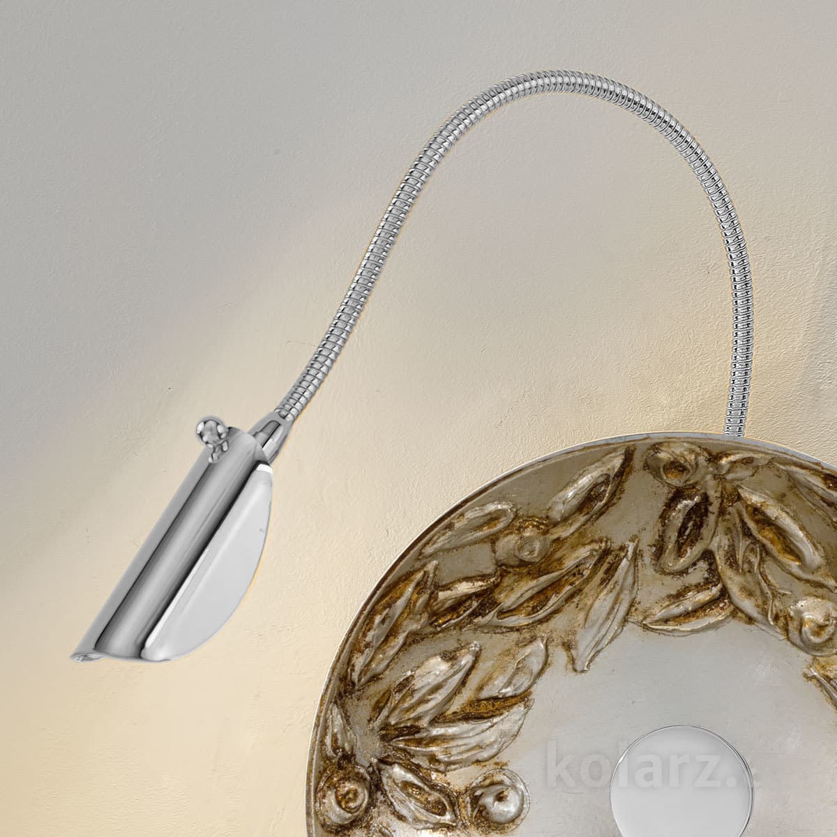 Настенный светильник Kolarz LUNA, Libertà White/Antique, Ø20/8 KOLARZ