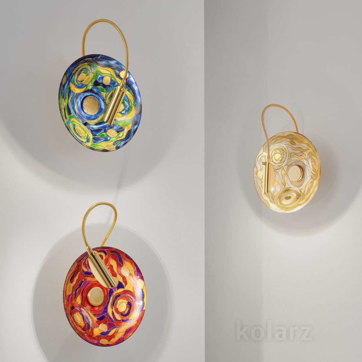 Настенный светильник Kolarz LUNA, Aqua Champagne, Ø20/8 KOLARZ