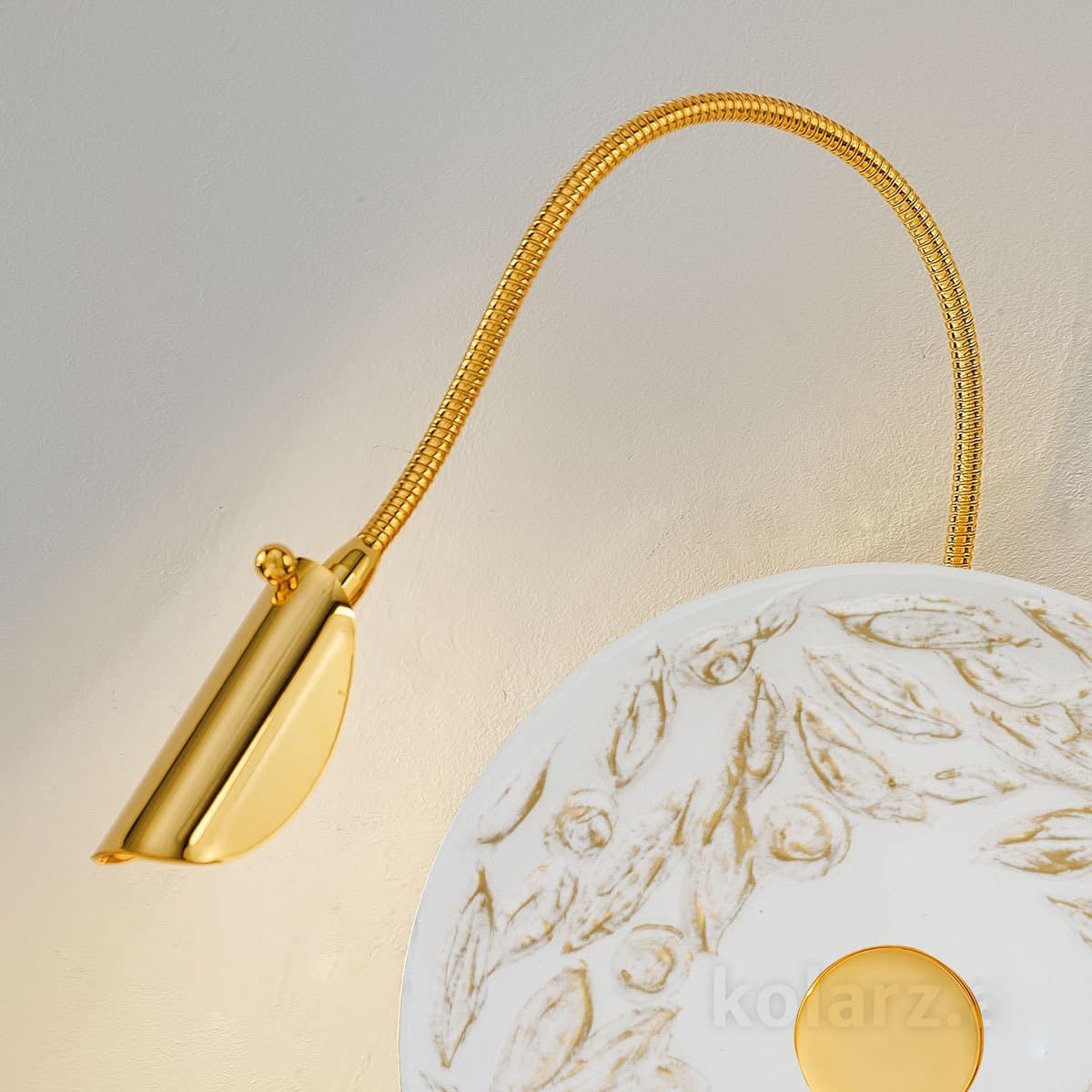 Настенный светильник Kolarz LUNA, Libertà White/Antique, Ø20/8 KOLARZ