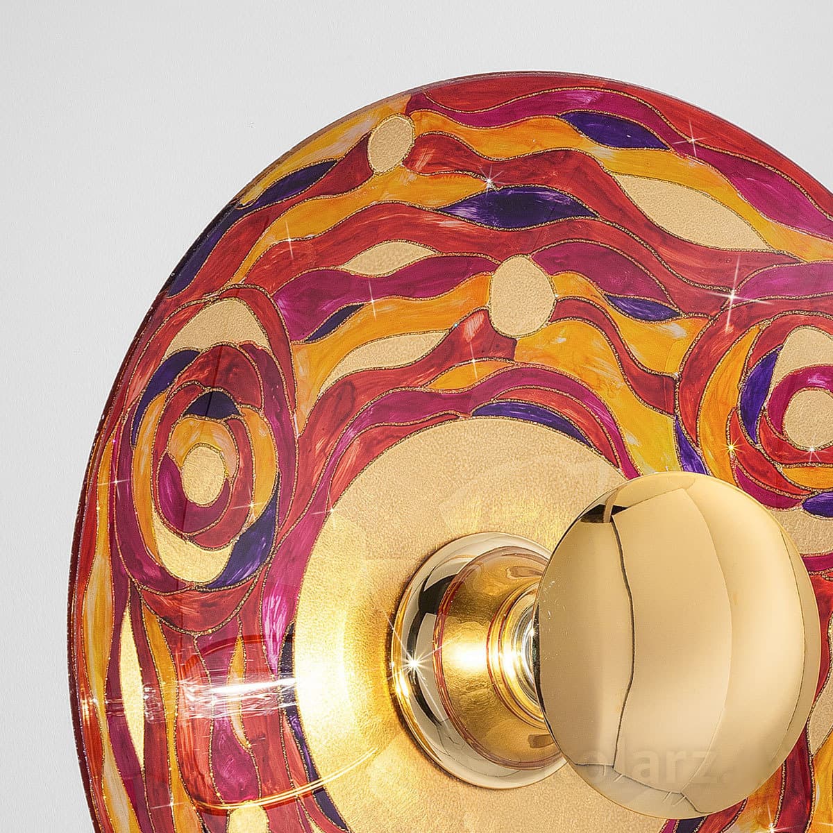 Настенный светильник Kolarz LUNA, Aqua Blue, Ø42/18 KOLARZ