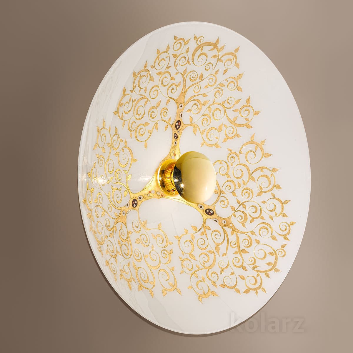 Настенный светильник Kolarz LUNA, Albero Gold, Ø89/20 KOLARZ