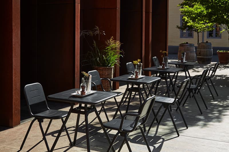 Столик WOUD RAY square café table