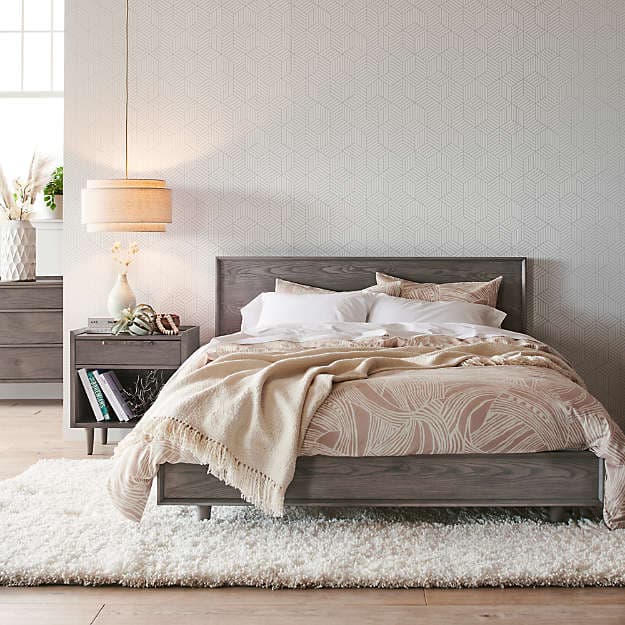 Подвесной светильник Crate and Barrel Avery Linen Double Drum Pendant Light Crate and Barrel