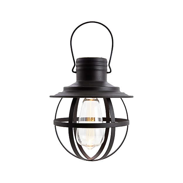 Подвесной светильник Crate and Barrel Black Caged Geometric Lantern Crate and Barrel