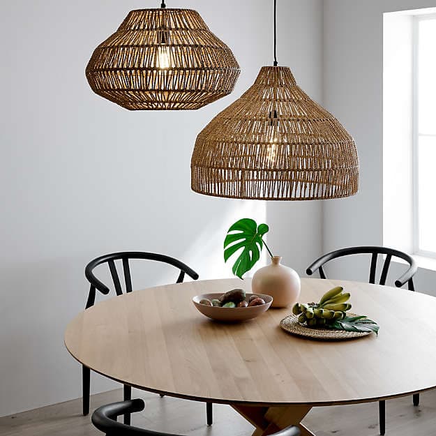 Подвесной светильник Crate and Barrel Cabo Large Woven Pendant Light Crate and Barrel