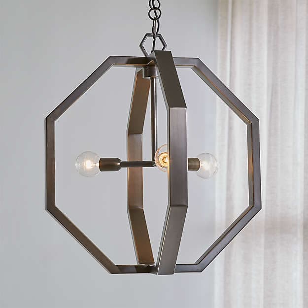 Люстра Crate and Barrel Cooper Dark Brass Chandelier Crate and Barrel