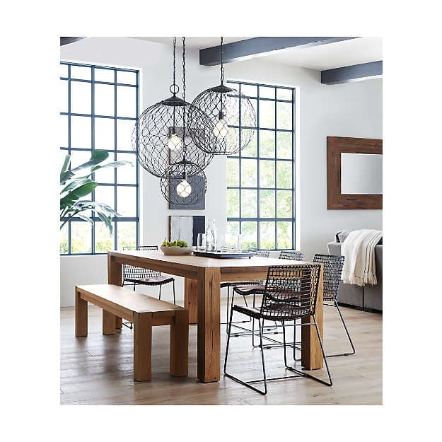 Подвесной светильник Crate and Barrel Hoyne 15" Iron Pendant Lamp Crate and Barrel