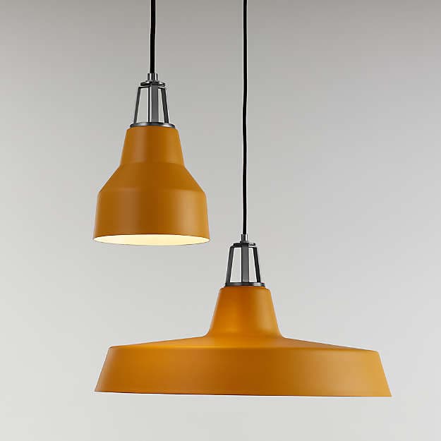 Подвесной светильник Crate and Barrel Maddox Farmhouse Pendant Small with Socket — фото 7