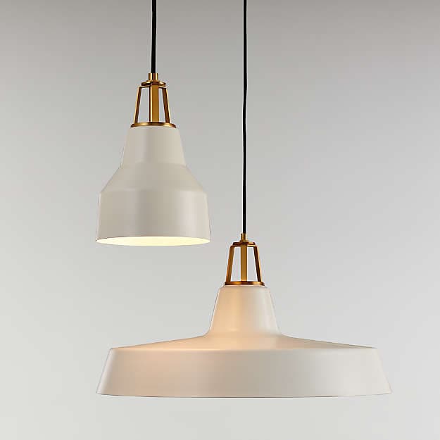 Подвесной светильник Crate and Barrel Maddox Farmhouse Pendant Small with Socket — фото 4
