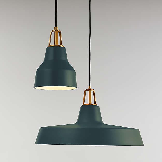 Подвесной светильник Crate and Barrel Maddox Farmhouse Pendant Small with Socket — фото 3