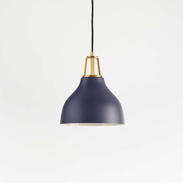 Подвесной светильник Crate and Barrel Maddox Bell Pendant Small with Socket