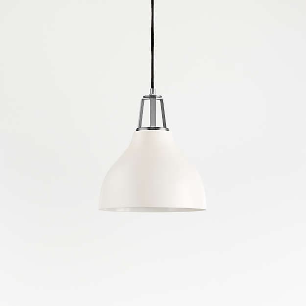 Подвесной светильник Crate and Barrel Maddox Bell Pendant Small with Socket Crate and Barrel