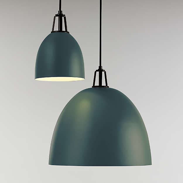 Подвесной светильник Crate and Barrel Maddox Dome Pendant Small with Socket Crate and Barrel