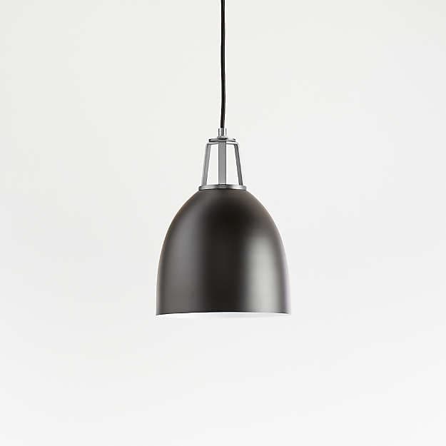 Подвесной светильник Crate and Barrel Maddox Dome Pendant Small with Socket Crate and Barrel