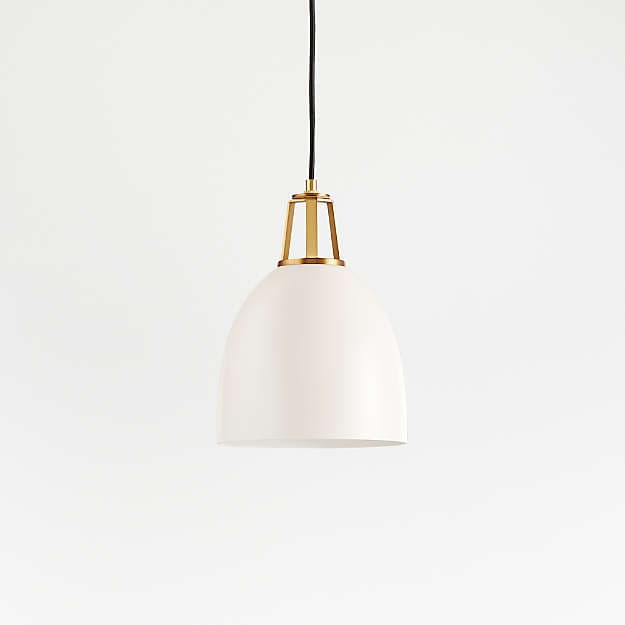 Подвесной светильник Crate and Barrel Maddox Dome Pendant Small with Socket Crate and Barrel