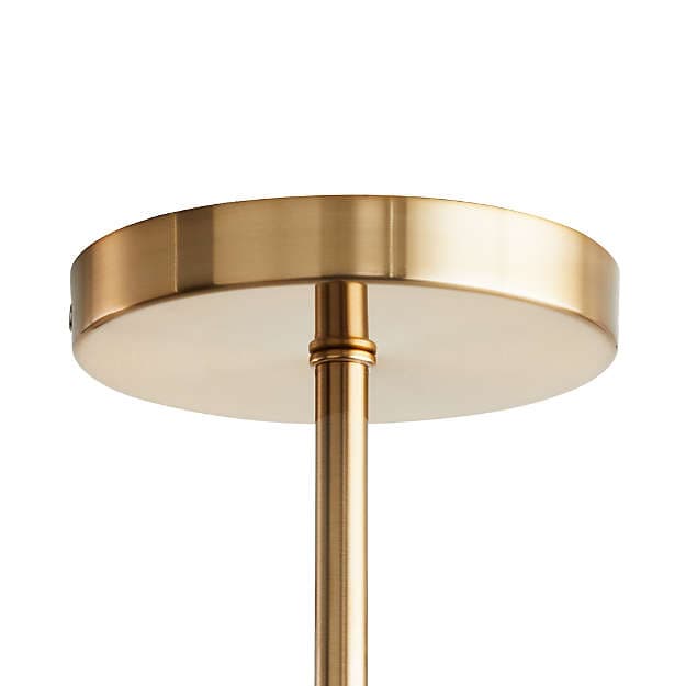 Подвесной светильник Crate and Barrel Paula Brass Sculptural Pendant Light Crate and Barrel