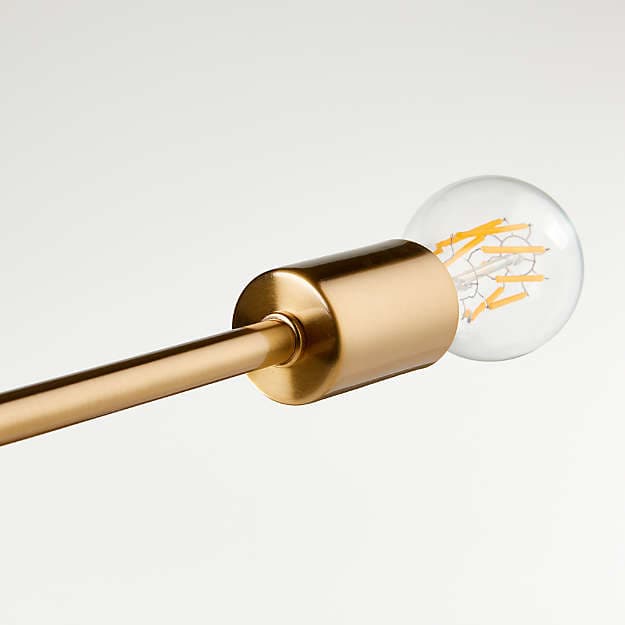 Подвесной светильник Crate and Barrel Paula Brass Sculptural Pendant Light Crate and Barrel