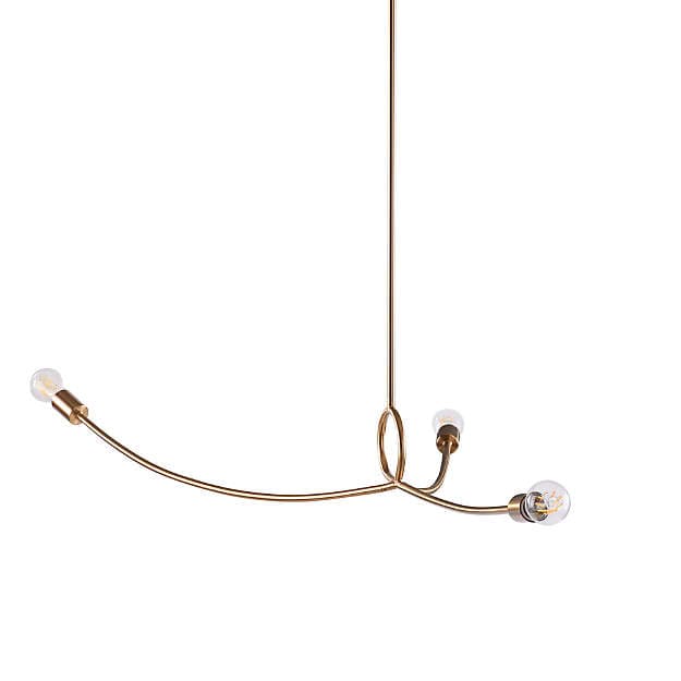Подвесной светильник Crate and Barrel Paula Brass Sculptural Pendant Light Crate and Barrel