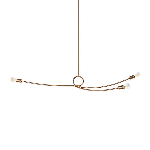 Подвесной светильник Crate and Barrel Paula Brass Sculptural Pendant Light Crate and Barrel