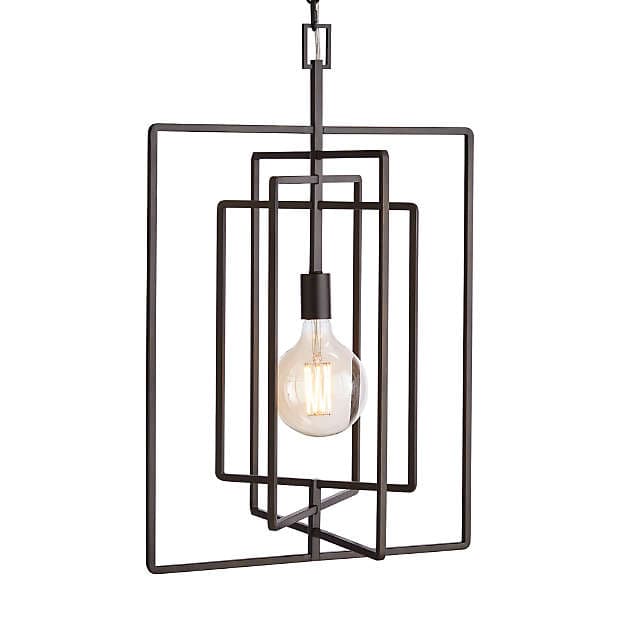 Подвесной светильник Crate and Barrel Pivot Black Caged Pendant Light Crate and Barrel
