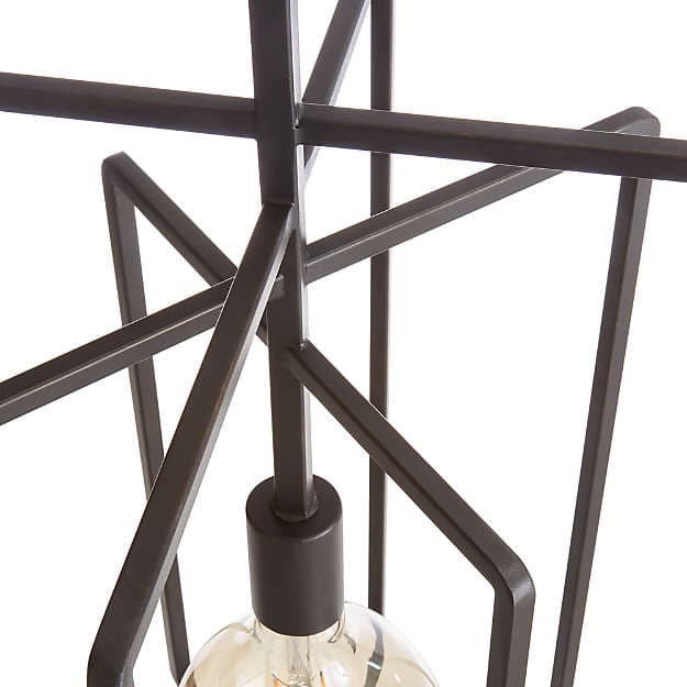 Подвесной светильник Crate and Barrel Pivot Black Caged Pendant Light Crate and Barrel
