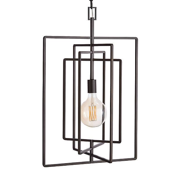 Подвесной светильник Crate and Barrel Pivot Black Caged Pendant Light Crate and Barrel